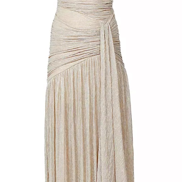 BCBG Metallic Gold Gown XS - Picture 10 of 13